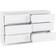 SECONIQUE Walker White Chest of Drawer 121.5x77cm