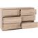 SECONIQUE Walker Oak Chest of Drawer 121.5x77cm