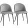 Homcom Modern Grey Kitchen Chair 77cm 2pcs
