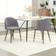 Homcom Modern Grey Kitchen Chair 77cm 2pcs