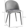Homcom Modern Grey Kitchen Chair 77cm 2pcs