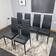 Kosy Koala Leather Black Kitchen Chair 96cm 6pcs