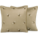 OHS Matte Velvet Bee Print Covers 45 x 45 cm - Cushion Cover Green (45x45cm)