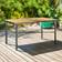 OutSunny Garden Table for 6 5cm Umbrella Hole