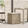 vidaXL Opbevaringskasse Beige Og Cremehvid Rattan Effekt