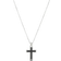 Emporio Armani Cross Necklace - Silver/Black
