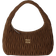 Miu Miu Wander Quilted Suede Bag - Cocoa Brown