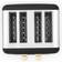 Morphy Richards Accents Gold 4-Slice Black