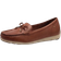 Tamaris Leather Loafers - Brown