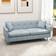 Homcom Modern Blue Sofa 165cm 3 Seater