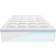 VEVOR Mattress Topper Premium Memory Foam Fiber Fill Queen Size 4 in Thickness Funda de colchón Blanco (203.2x152.4cm)