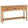 SECONIQUE Corona Distressed Waxed Pine Console Table 35x126cm