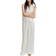 H&M Wide Linen Blend Trousers - White
