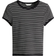 H&M Fitted T-shirt - Black/Striped