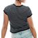 H&M Fitted T-shirt - Black/Striped