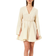 H&M Flared Skirt Dress - Pale Yellow/Pinstriped