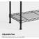 VonHaus 4 Tier Black Shelving System 80x130cm