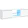 vidaXL TV Cabinet with LED Lights White TV Bench 120x36cm