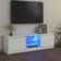 vidaXL TV Cabinet with LED Lights White TV Bench 120x36cm