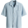 H&M Regular Fit Textured Resort Shirt - Light Blue