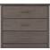 SECONIQUE Lisbon Black Wood Grain Chest of Drawer 80.5x72cm