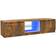 vidaXL LED Lights Smoked Oak TV-bänk 120x35.5cm