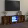 vidaXL LED Lights Smoked Oak TV-bänk 120x35.5cm