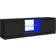 vidaXL LED Lights Black TV Bench 120x35.5cm