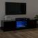 vidaXL LED Lights Black TV Bench 120x35.5cm