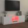 vidaXL LED Lights High Gloss White TV-bänk 120x35.5cm