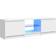 vidaXL LED Lights High Gloss White TV-bänk 120x35.5cm