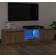 vidaXL LED Lights Brown Oak TV Bench 120x35.5cm