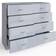 Fwstyle Storage Dresser Grey Chest of Drawer 114x77cm