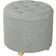 Homcom Round Dark Grey Foot Stool 41cm