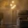 Homcom B31-429V70GD Polished Floor Lamp 156cm