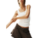 H&M Ruched Vest Top - White