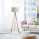 Homcom Tripod ‎UKB31-162V70BG0331 Beige Floor Lamp 152cm