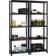 VonHaus 5 Tier Black Shelving System 60x181cm 2pcs
