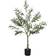 Homcom Indoor Faux Potted Silk Olive Tree 120 cm Artificial Plant