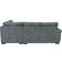 Sofaselection UK Jumbo Cord Elegant Grey Sofa 155cm 4 Seater