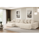ALTDECOR Corner Sofa ESKAR-U Cream Sofa 352cm 6-Sitzer