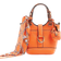 River Island Small Panelled Bucket Bag - Orange