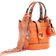 River Island Small Panelled Bucket Bag - Orange