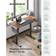 Songmics Electric Sit-Stand Desk Rustic Brown/Black Skrivbord 60x120cm