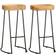vidaXL 244010 Brown/Black Bar Stool 76cm 2pcs