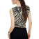 H&M Textured Jersey Top - Black/Patterned