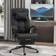 Vinsetto Ergonomic Desk Black Office Chair 120cm