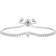 Philip Jones I Couldn't Say I Do Without You Heart Solitaire Bracelet - Silver/Transparent