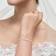 Philip Jones I Couldn't Say I Do Without You Heart Solitaire Bracelet - Silver/Transparent