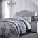 Catherine Lansfield Damask Jacquard Quilted Bedspread Silver, Grey (260x240cm)